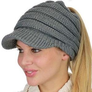 NWOT Messy Bun Beanie